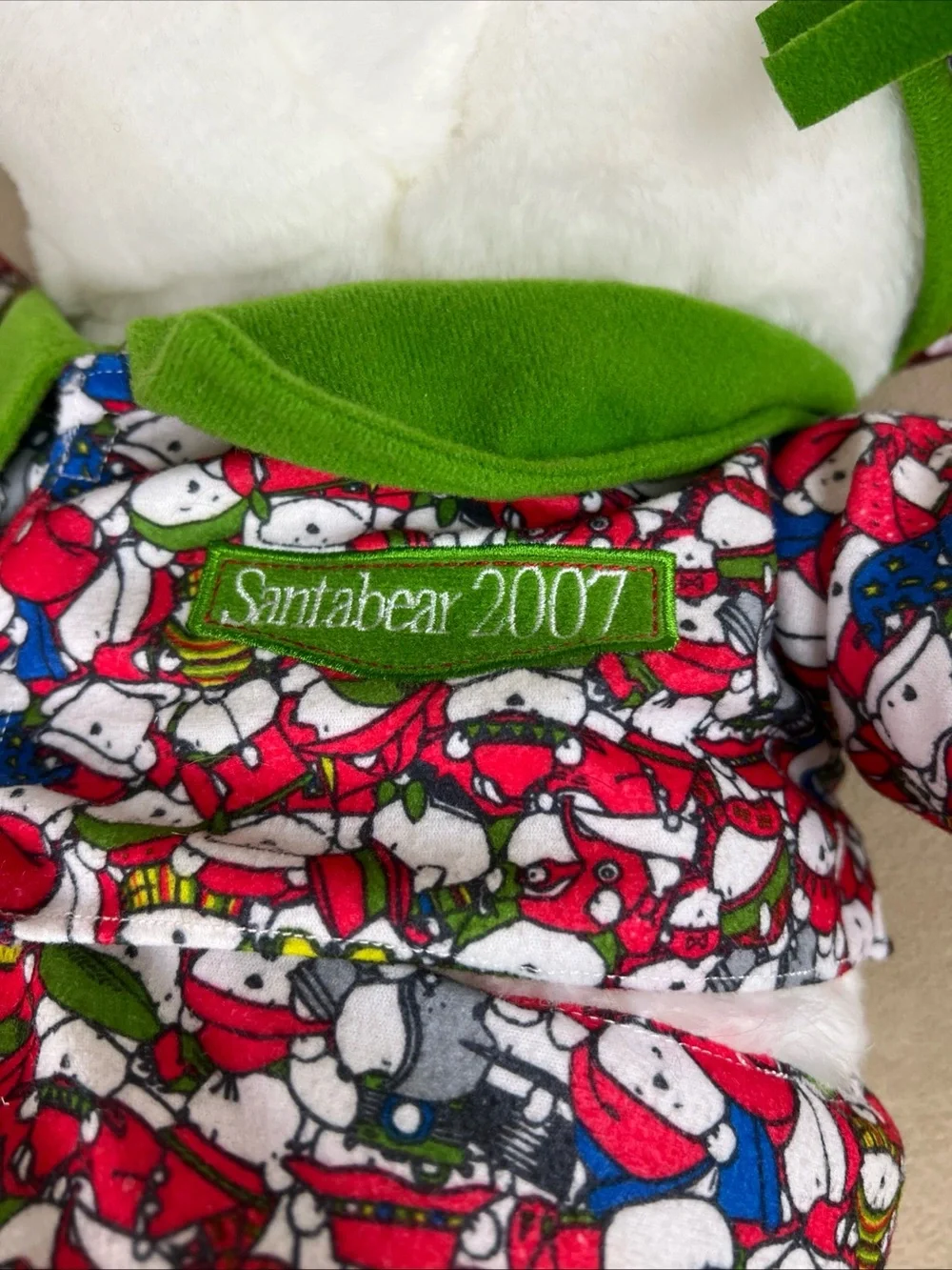 2007 Macy's Santabear Collection PJs Teddy Bear W/ Collectible Cards. 16
